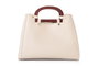Lucky Bees 1289 Bolso Crema Cuero Polivinilo Elegante y Sofisticado para Mujer